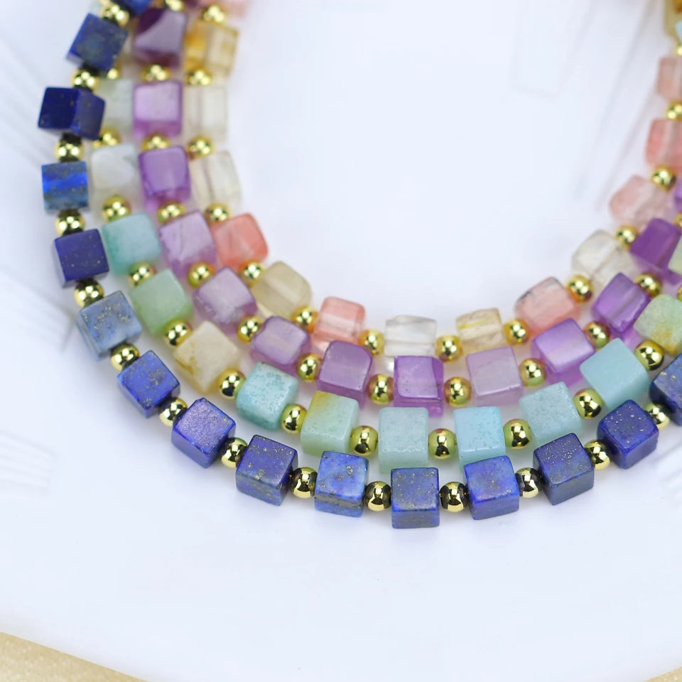 4_Bracelet_perle_carr_violet_bleu_rose_et_or