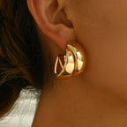 Boucles d’Oreilles Torsadées – Or & Argent