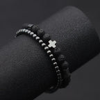 Bracelet_perle_argent_noir_style