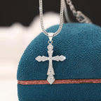 Collier_argent_diamant_croix_femme