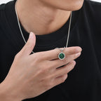 Collier_argent_et_vert_rond