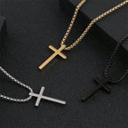 Collier_argent_or_noir_croix_pendentif_raffinement