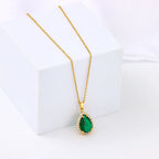 Collier_femme_or_fin_avec_pendentif_vert_passion_4