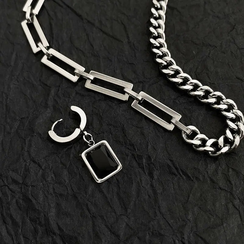 Collier_homme_argent_noir_2