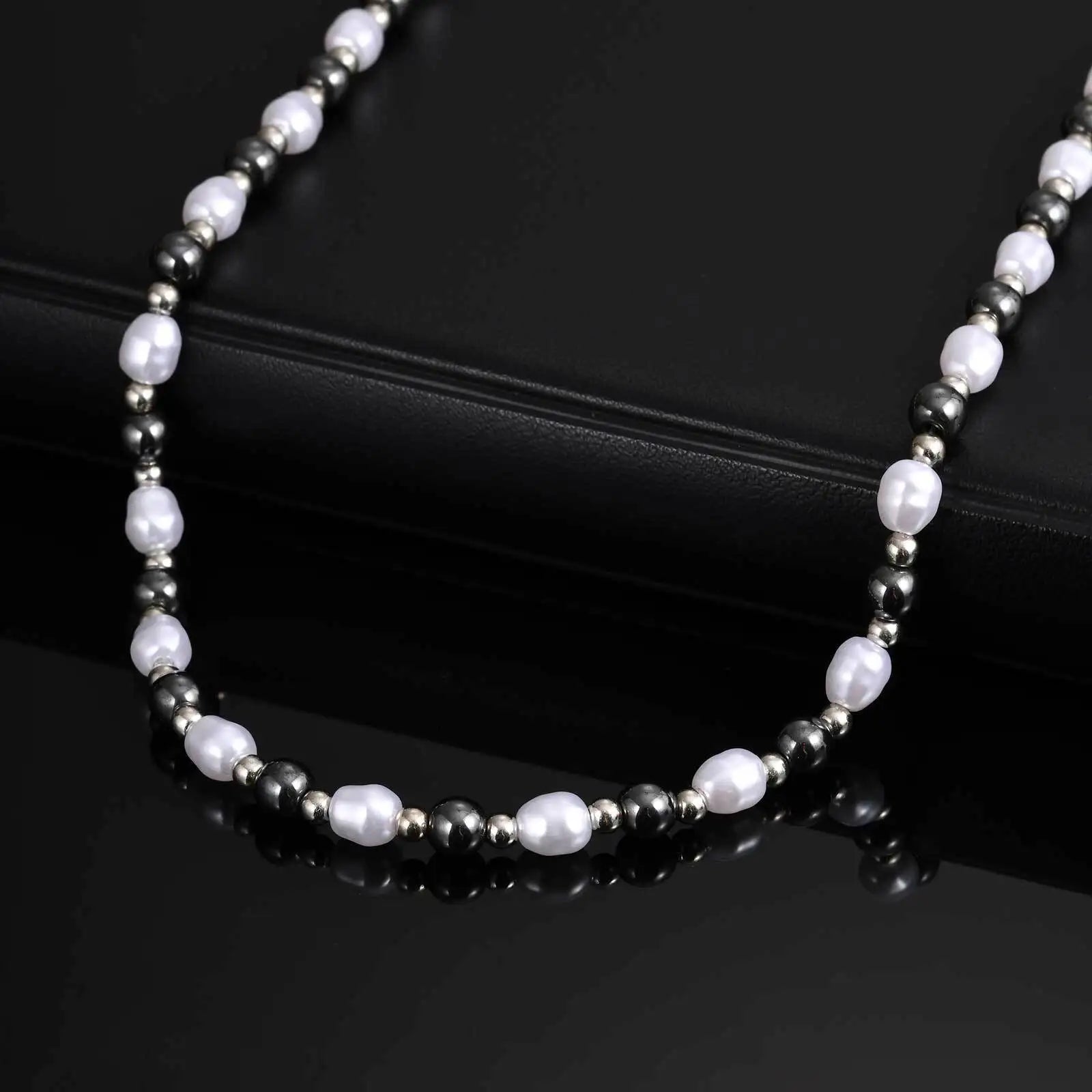 Collier_homme_argent_perle_3