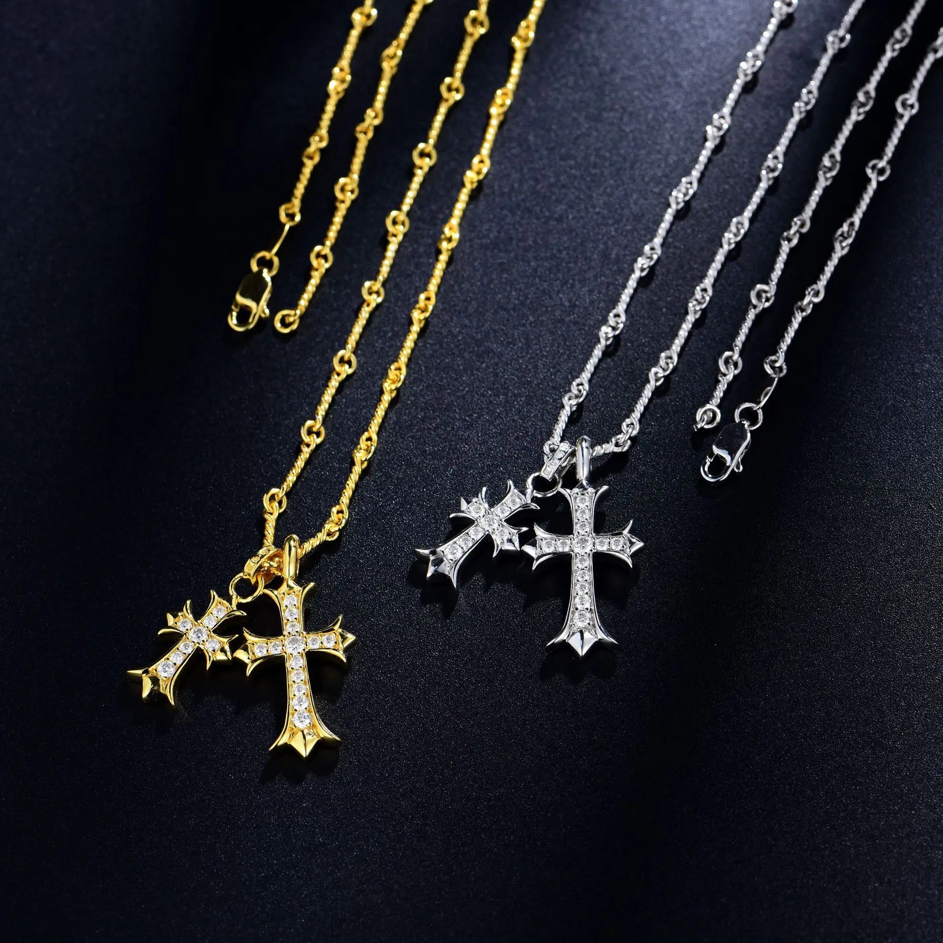 Collier_or_blanc_jaune_croix