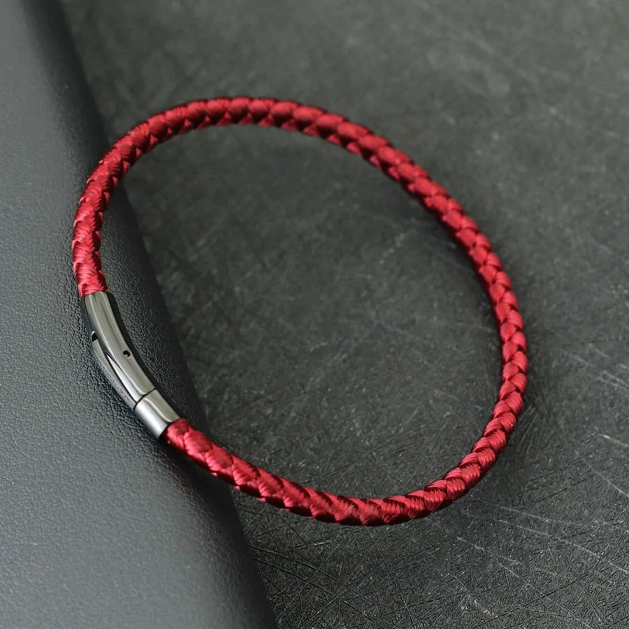 bracelet homme rouge noir bleu