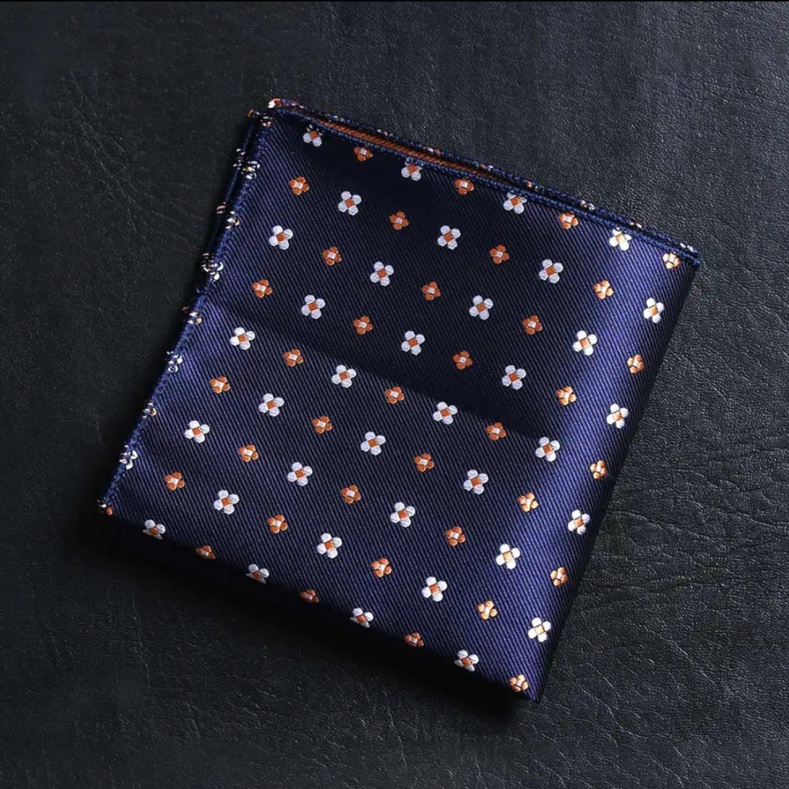 mouchoir de poche homme bleu
