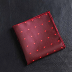 mouchoir de poche homme rouge